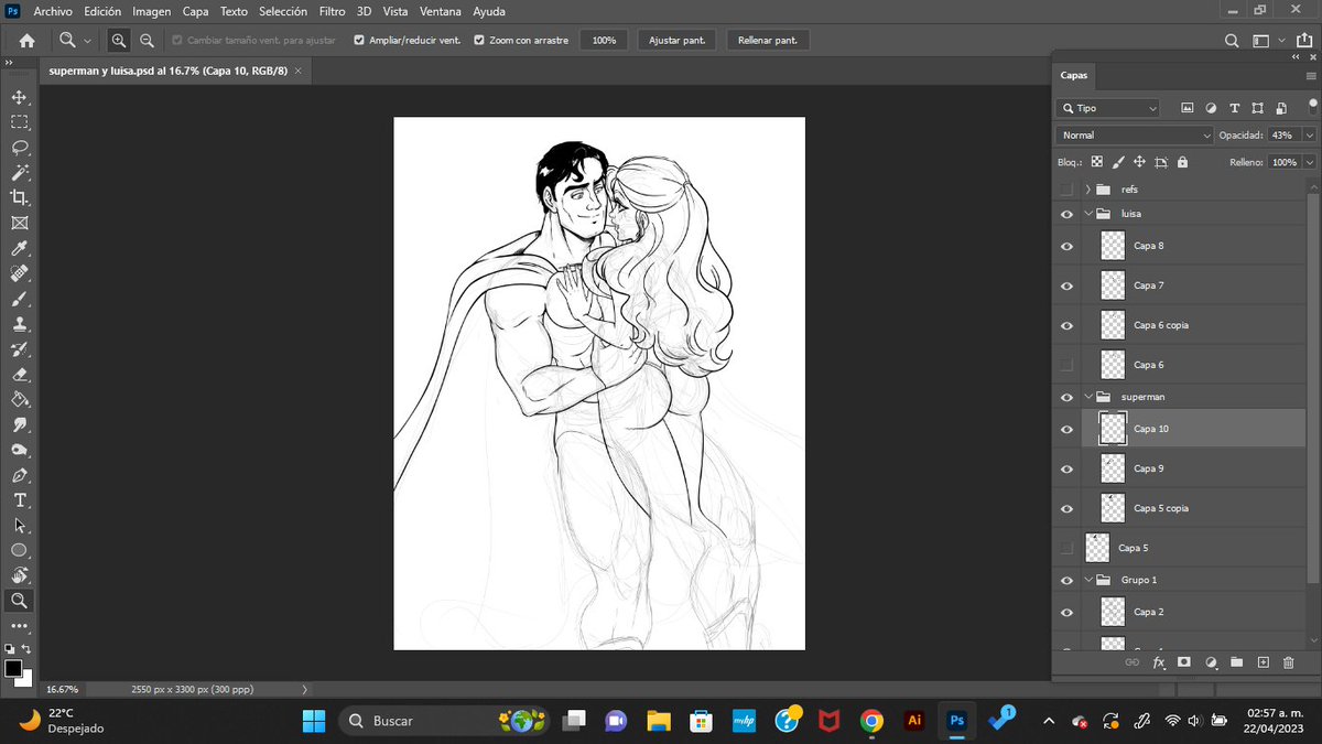 chiomomo1981's tweet photo. Va lento pero seguro :D #Superman y #LouiseLane https://t.co/i7Hud0yJvN