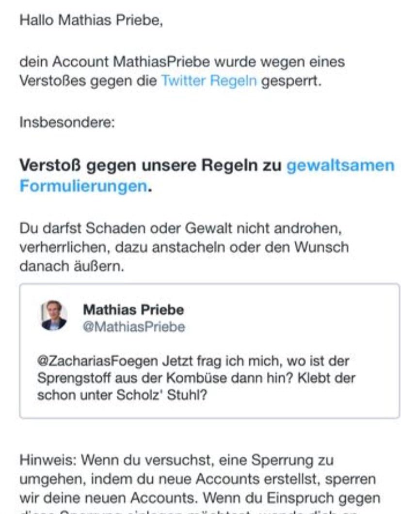 Umarmbar's tweet photo. @elonmusk, Was soll das???
Die abartige Zensur der Jahre 2020-2022 durch die Regime-Kolaborateure ist wieder auf dem alten Extrem.
#FreePriebeshow
#Freemathiaspriebe
@MathiasPriebe https://t.co/uMojRi9Rki