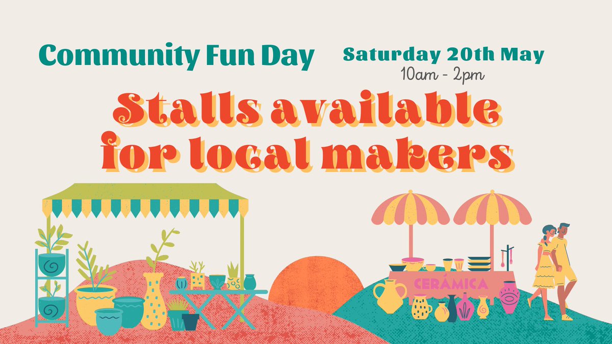 We have a few tables left at our Community Fun Day on Saturday 20th May at St Paul's Community Centre. We're looking for some local makers to add to our diverse set of stalls and activities just £15, table provided. #localmakers #communityfunday #summerfayre