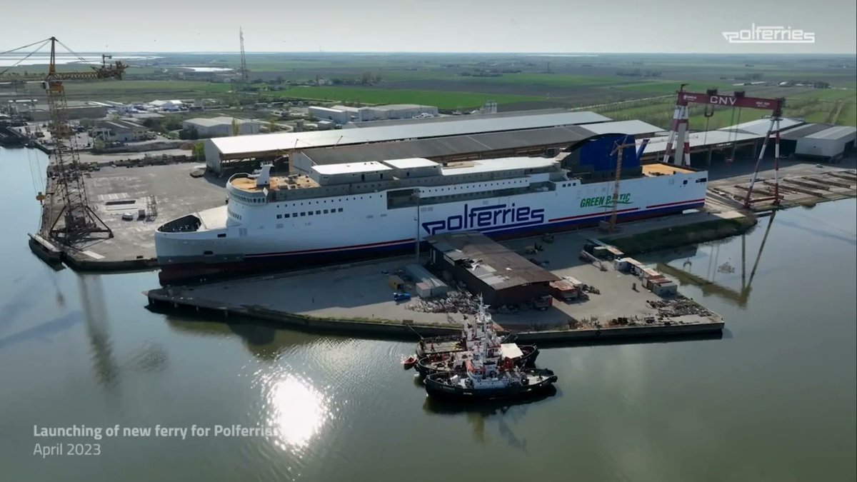 pazzoperilmare's tweet photo. “FLOAT OUT” TRAGHETTO POLFERRIES
Spettacolare varo tecnico presso i cantieri Visentini per il nuovo #ecoferry di @polferries quando nel 2024 entrerà in servizio avrà doppia alimentazione, tradizionale e a #GNL
#varotecnico #floatout #ferry #ferrylife #polferries #visentini https://t.co/kFgT6tHfPW