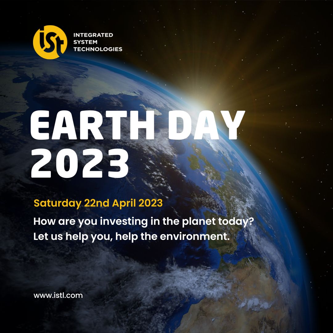 istlimited's tweet photo. We're supporting Earth Day Network 2023 🌍

What is IST doing?

👉 Every day we help clients reduce their energy usage and carbon footprint.
👉 Carbon-neutral company.
👉 Over 11,000Wh of solar panel energy generated this year.
👉 EV fleet of 4 electric/hybrid vehicles. https://t.co/Q7iixfiNZC