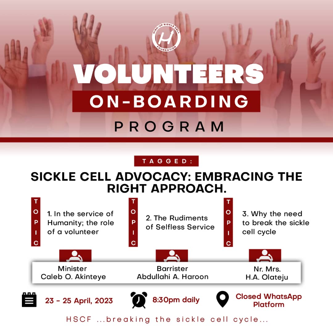 hscfdirect's tweet photo. HSCF VOLUNTEERS ON-BOARDING PROGRAM https://t.co/mPZIEY7aZx