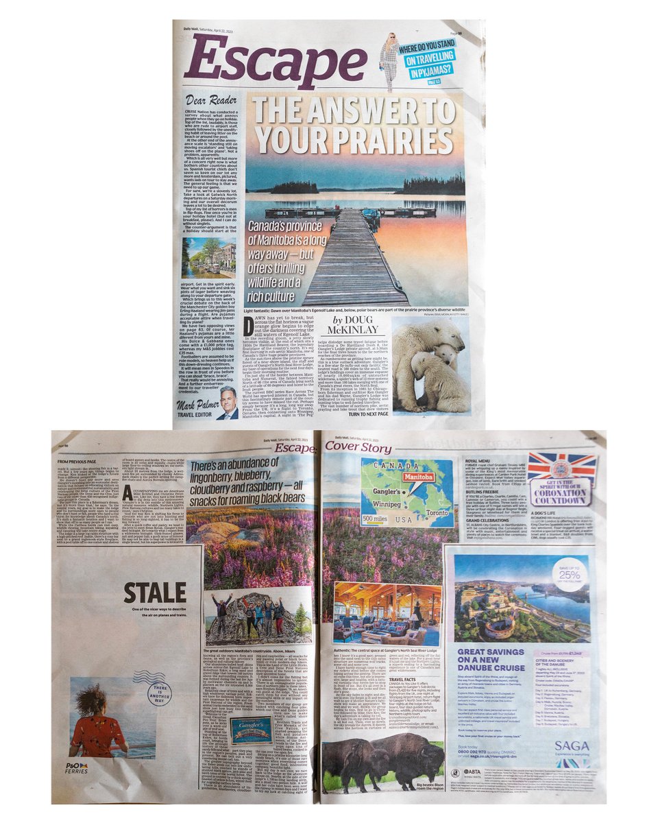 My northern Manitoba story and pics (mostly) made it into the Daily Mail today, even as the cover story...so that's nice...#DailyMail #Canada #manitoba #ganglers #travelpictures #travelphotography