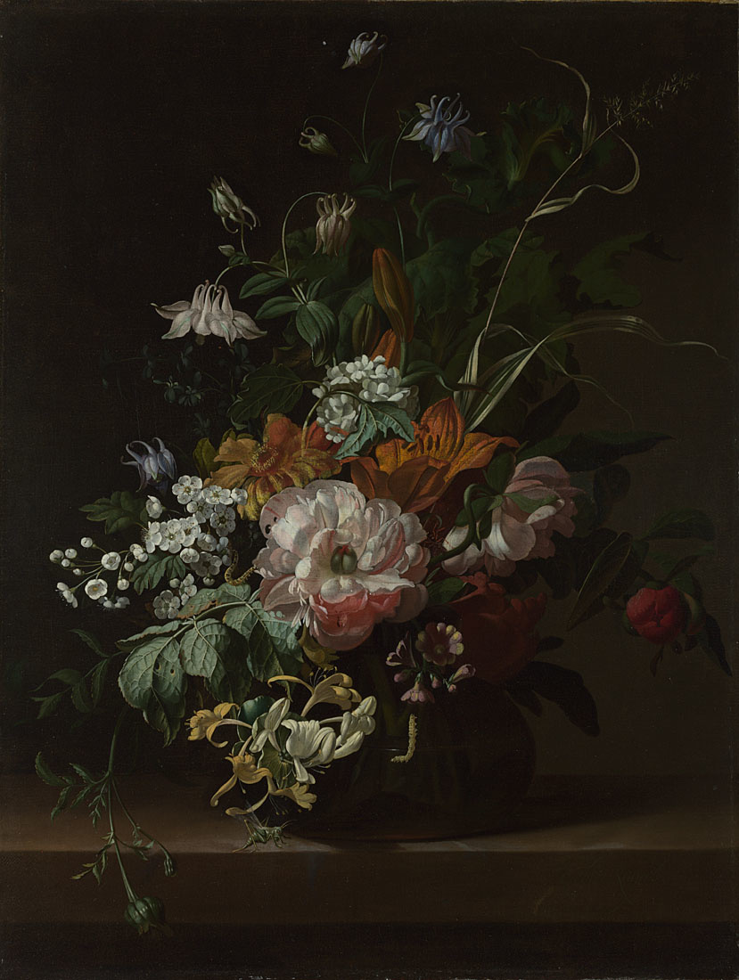 This #EarthDay we're joining @artfund's #TheWildEscape to celebrate UK wildlife and creativity

Rachel Ruysch was a 17th-century artist who liked to fill her floral still lifes with insects. Have you noticed this acrobatic caterpillar in her painting before?