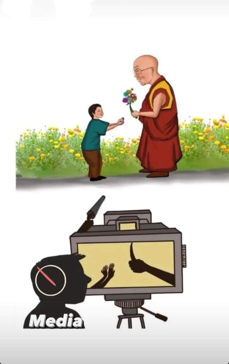 #IStandWithDalaiLama 🙏🏼 
#StopCCPPropaganda ✊🏻
#IStandWithDalaiLama 🙏🏼

Media, Media 
Please 🙏🏼 STOP 🛑 
#StopDefamingDalaiLama ✊🏻
#StopMisinterpretation ✊🏻
