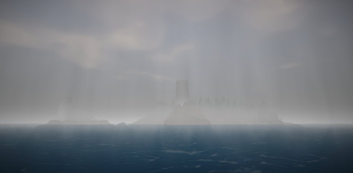 Tutorial island from a distance. #gamedev #indiedev #madewithunity