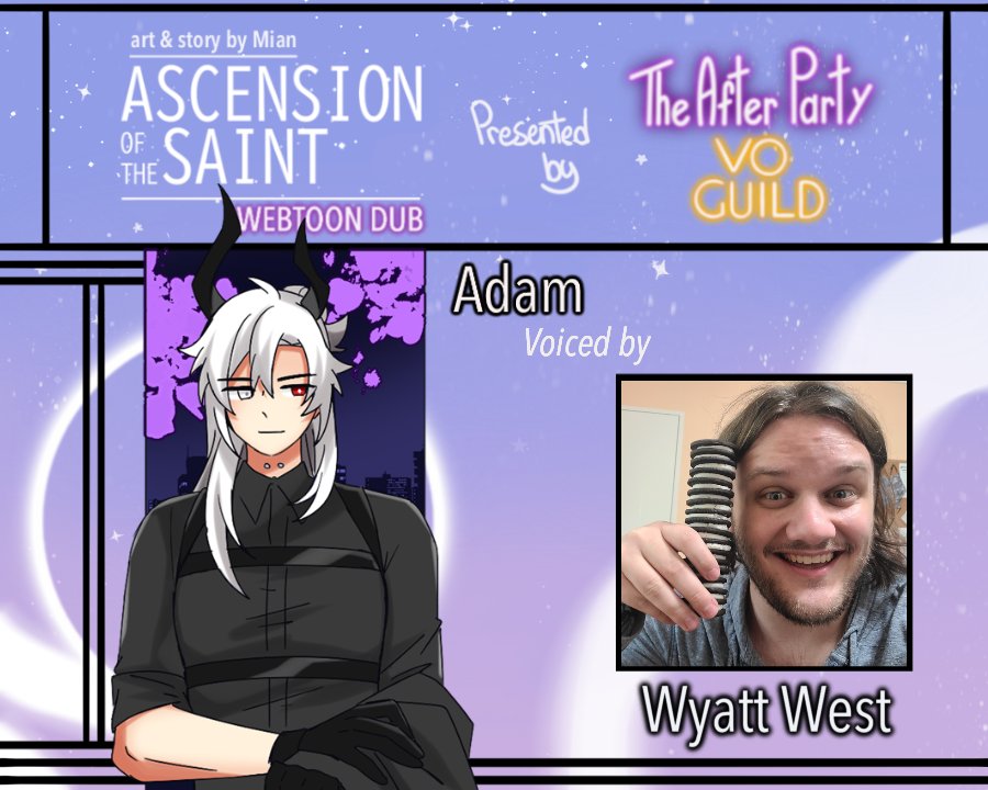 TAPvoguild's tweet image. It's time for our next #castannouncement for the #AscensionoftheSaint webtoon dub! TAP is excited to welcome @LucidWraithh as Adam!