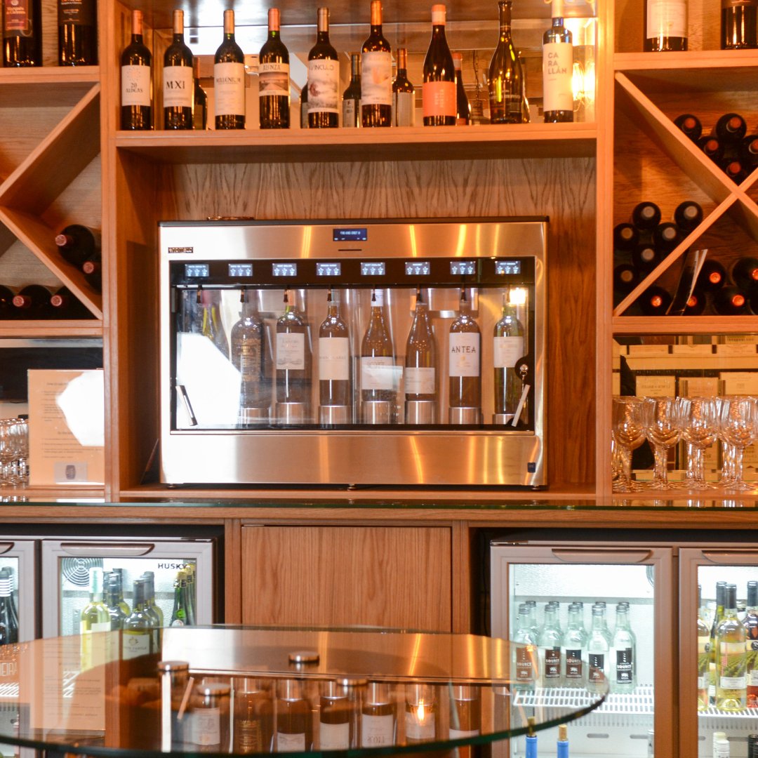 FineWinesCardif's tweet photo. Our enomatic machine is packed full of delicious wines. If you'd like to try any of them, pop into our store on Penarth Road, Cardiff.
#EnomaticMachine #WineShop #Cardiff #WineTasting https://t.co/vf6u7q5lLJ