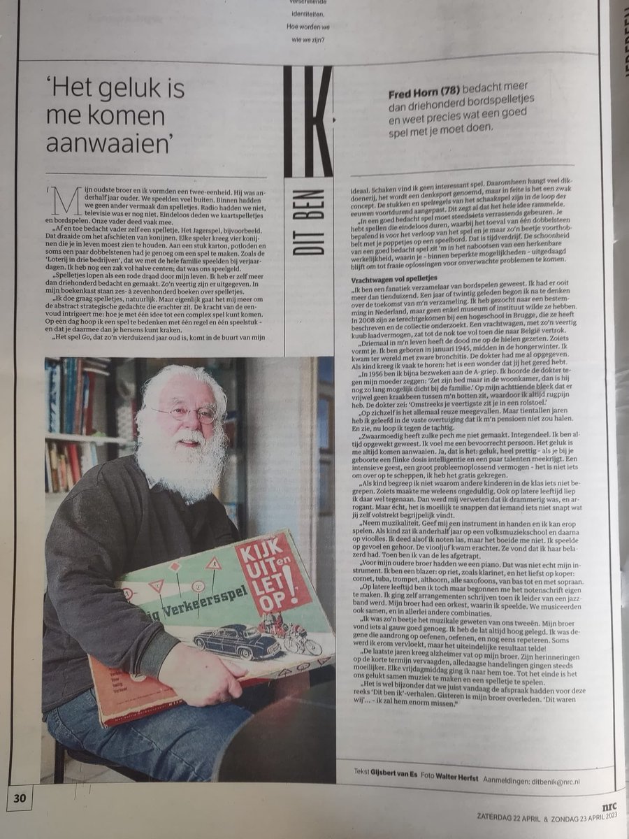 spelmaakgilde's tweet photo. Mooi interview met spelauteur Fred Horn https://t.co/kdxP2RiOOg
