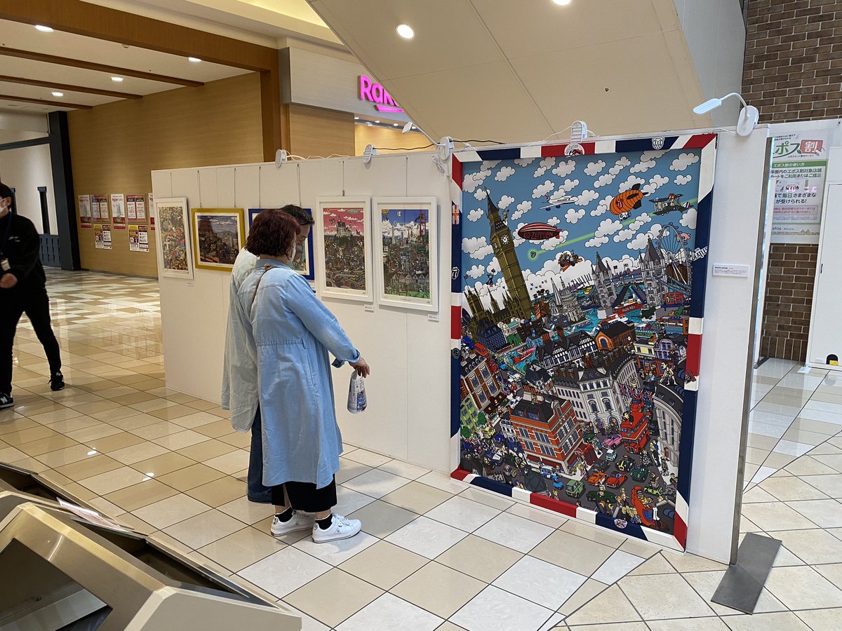 mats4004544's tweet photo. 「まつやまたかし展」モレラ岐阜/ホワイトゲート東で始まったよー！
4/22～5/7まつやまたかし展
4/29～5/7ポップアップショップ（本人在店）
#maleragifu 
#モレラ岐阜
#まつやまたかし
#makelovenotwar
#motorpanic 
#chuking
#daytona
#setagayabase
#nikotama
#cinemaplus
#tomyJerry https://t.co/CMWH08VW63