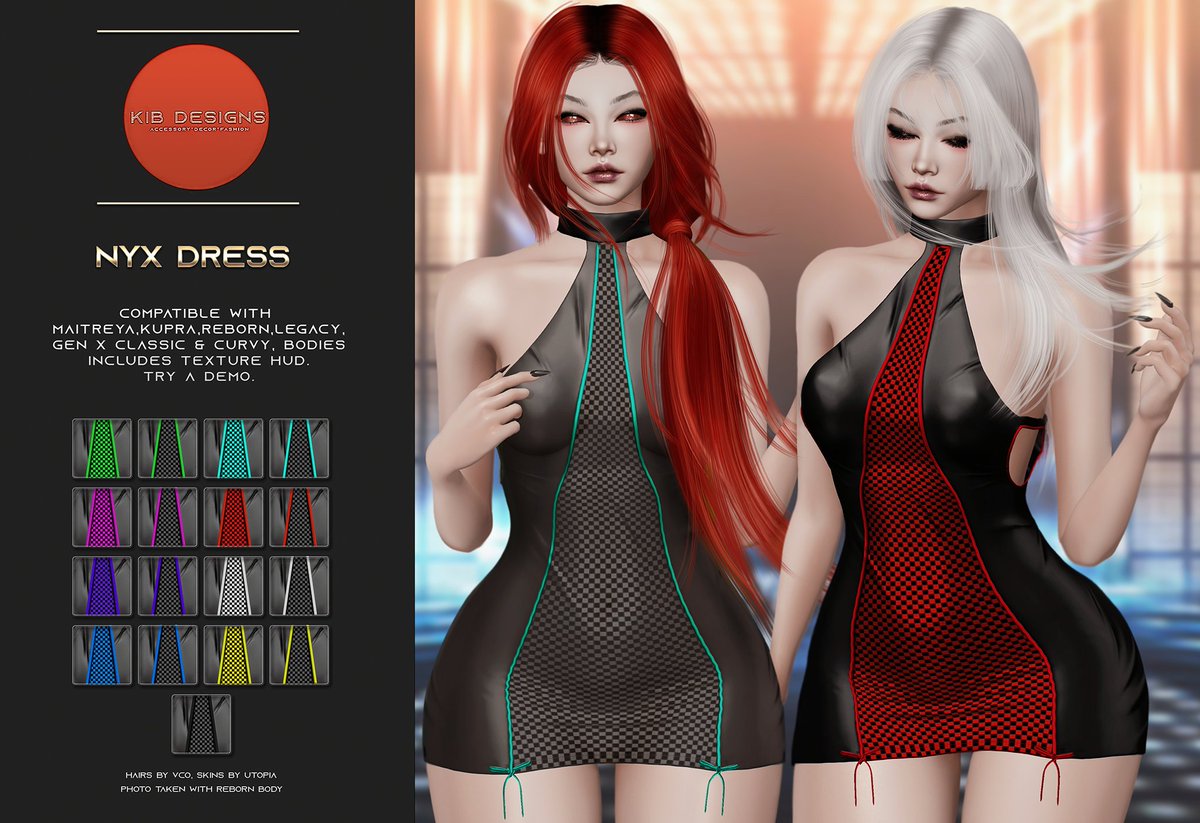kib_kira's tweet photo. New Release!!
KiB Designs - Nyx Dress @ The Ritual Event

Dates: April 22nd - May 12th

Flickr -> https://t.co/Qf8RiVhevO
Blog -> https://t.co/AUpXzmb5tF

#SecondLife #Metaverse #3DClothing #3DWork #DigitalWork #GameWork #NoAI https://t.co/Njup2sf5Sk