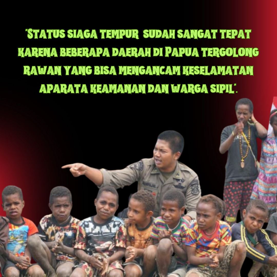 AkangBecak's tweet photo. Status siaga tempur sudah sangat tepat
#RakyatTolakKSTP #KSTPPembuatOnar #KSTPKejam #TerorKSTPapua #BiadabKSTP #KSTPIblis #PapuaAman #PapuaNKRI https://t.co/Us6Mjdvgp0
