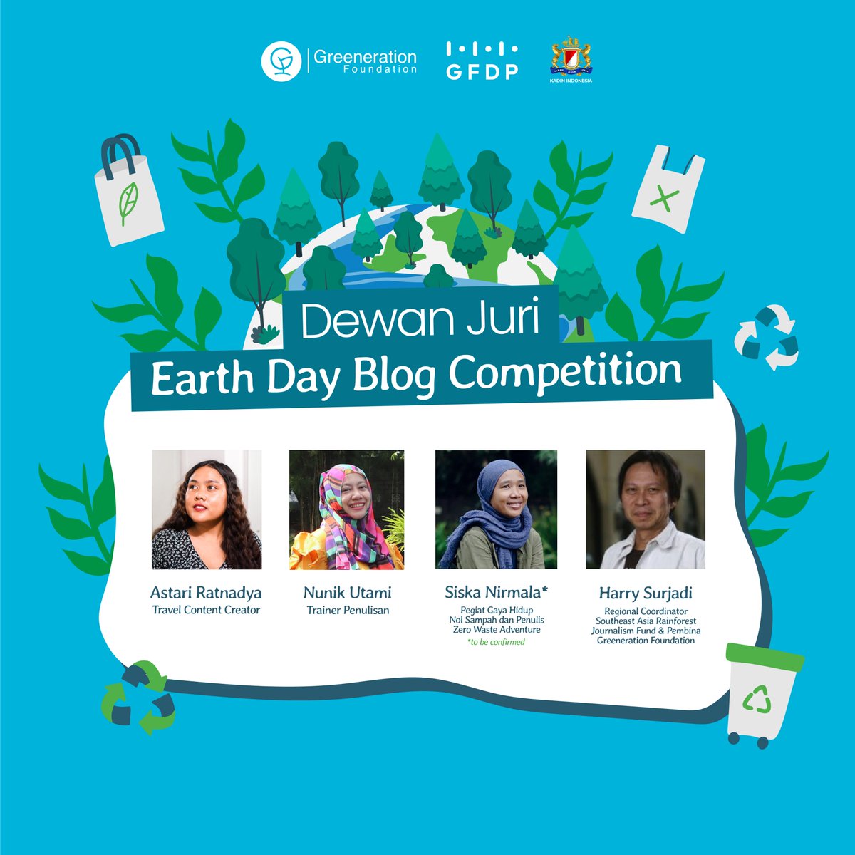 greenerationid's tweet photo. Memperingati hari bumi tahun 2023, Greeneration Foundation mengajak kalian untuk ikut serta dalam blogger competition dengan tema "Bagaimana keseharian manusia mempengaruhi perubahan iklim"

Tunggu apa lagi? Segera daftarkan dirimu melalui tautan berikut:

https://t.co/9WdcDq3xKQ https://t.co/xfwjTk4I02