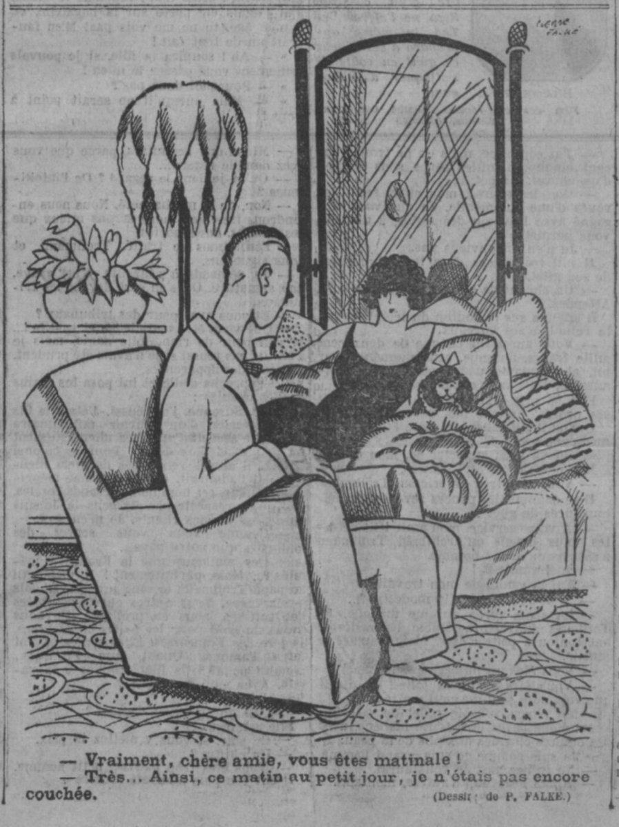 GallicaBlagues's tweet photo. Blague de le journal (journal fin XIX début XX ème) du 24 avril 1923 #gallicanaute #matinal #insomnie #couchee
@GallicaBnF https://t.co/DRGeTBfDd8