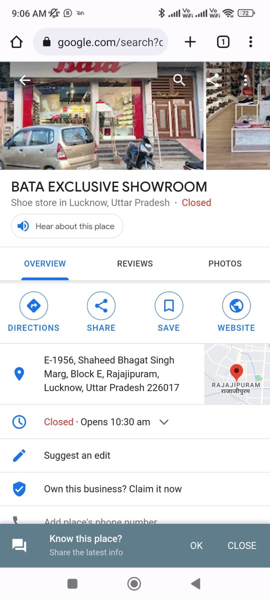 sandeepblm1's tweet photo. @batashoes The staff of your showroom is very rude I went from Charbagh station to Google I saw a location in Rajajipuram there I bought 4 items 1/2 https://t.co/dnOnbMF5PT