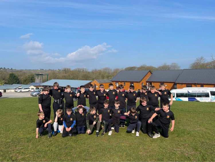 AnnaHossack's tweet photo. @ChepstowRFC_MJ U11’s, start their weekend tour at Morfa Bay Adventure Centre in Pendine Sands, with team work games 😎
Thank you to @chepsowGolds for supporting thr team, with tour T shirts 👏👏 https://t.co/T7klDyJIpV