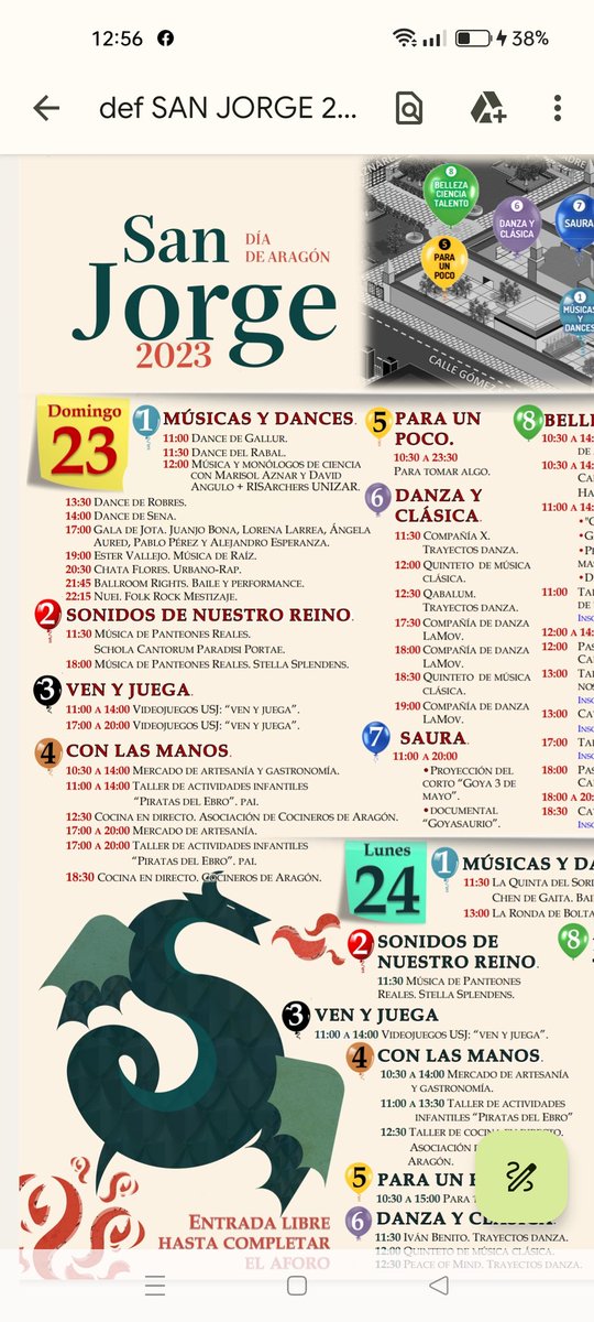 UccUnizar's tweet photo. #SanJorge 🐉 #Cienciaymúsica
🔷 Domingo 23
🔷 12:00h
Actuación de @MarisolAznar y @DavidAngulo (@OregonTv) e investigadoras monologuistas de @RISArchers @Unizar.

#Monólogos #científicos de
@gutierrecilla70
@elipe68
@m_horno
@tallarines941

@SoydeZaragoza @GobAragon
@aragontv https://t.co/8h71HOi81Y