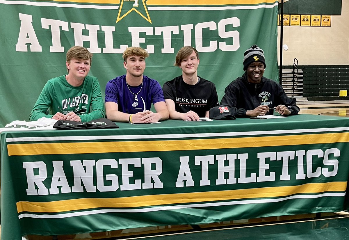 mthompson_HT's tweet photo. Congratulations to these young men (Colyn S., Trent R., Logan C., and JT) for signing to their Letter of Intent to play ball at the next level. We wish them the very best. Congratulations!@HamiltonLocalSD @HTRangerBasebll @HTHS_Football @HTHSSoccer https://t.co/ZsEqmNXJUc