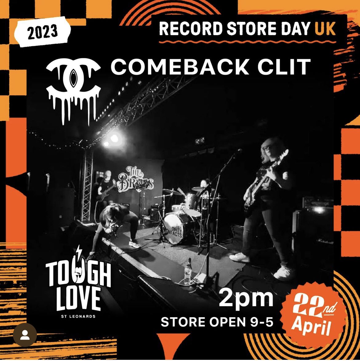 Yo Hastings! Todays the day! We play Tough Love on Bohemia Road for <a href="/RSDUK/">Record Store Day UK</a> at 2pm! We play fast and loud so if you arrive late, you’ll probably miss us