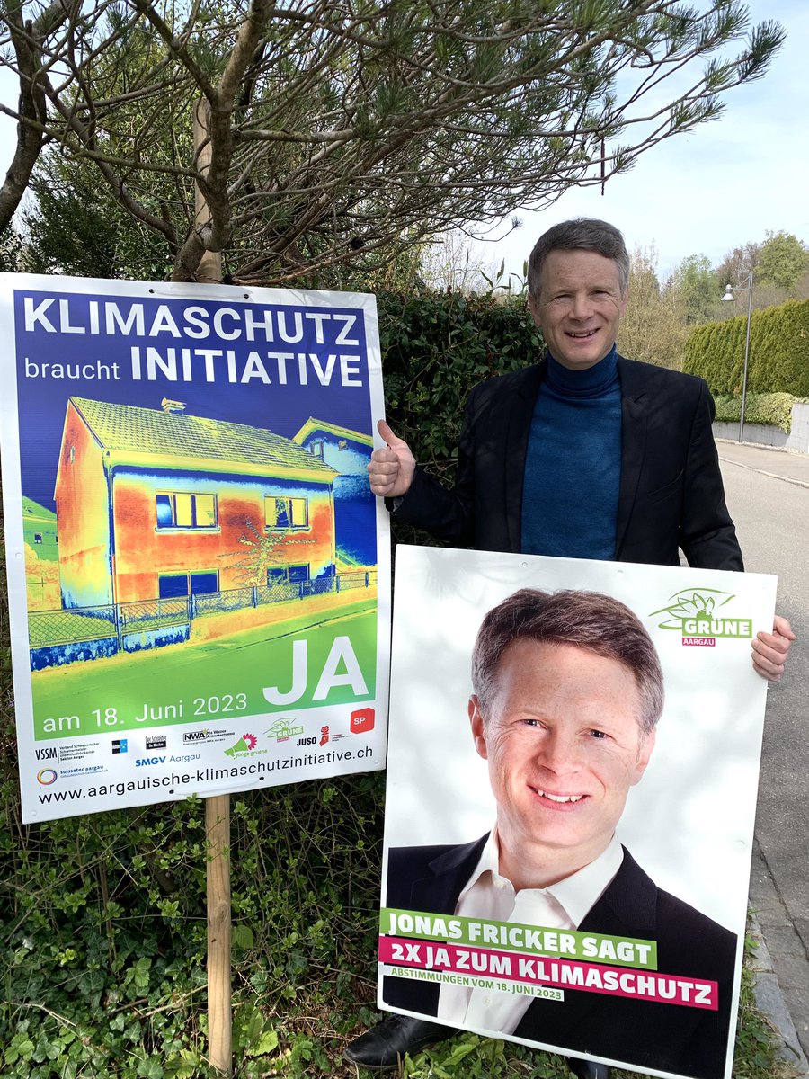 2 x Ja zum #Klimaschutz am 18. Juni im #Aargau!
Ab morgen beginnt die heisse Phase: Die Plakate dürfen gehängt werden:
Ja zum Klimaschutz-Gesetz
Ja zur Aargauer Klimaschutz-Initiative
-
<a href="/klimaschutzja/">JA zum Klimaschutz-Gesetz</a> <a href="/KlimaschutzCH/">Verein Klimaschutz Schweiz</a> <a href="/gruene_aargau/">Grüne Aargau</a> <a href="/SP_Aargau/">SP Kanton Aargau</a>
