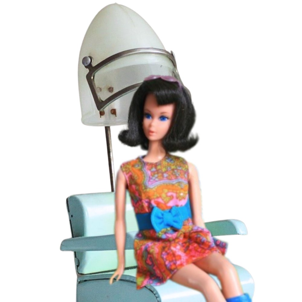 swirlingorangeE's tweet photo. Super #Kitsch #MCM Doll #SalonHairDryer for Barbie and Blythe or 1:6 #playscale size #SMILEtt23 #Collectibles #dollHairSalon https://t.co/WjJXWcwivR