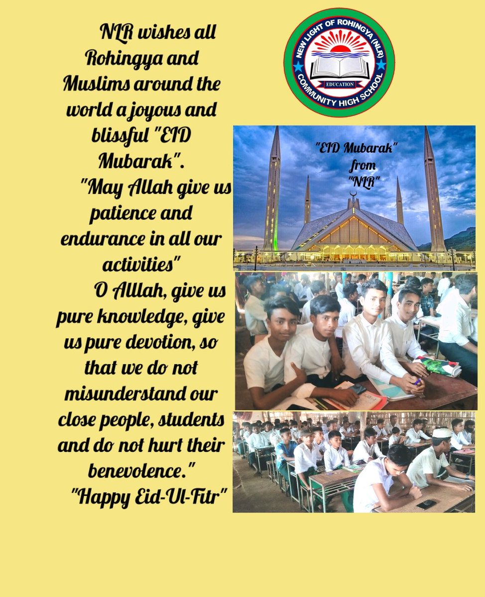 NewRohingya's tweet photo. " Eid Mubarak " 

#NLR
#RCHS https://t.co/468hzL7sZC