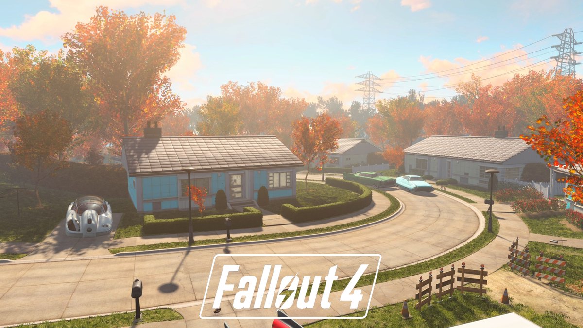 VirtualVistas's tweet photo. Our next featured game is #Fallout4 and we start off in a world before Fallout as we know it.

A peaceful morning in this quiet suburb will soon give way to the horrors of the apocalypse.

#PCGaming #Fallout #VaultBoy #PipBoy 

https://t.co/2HIqGrwMVI https://t.co/cih5cwQm3h