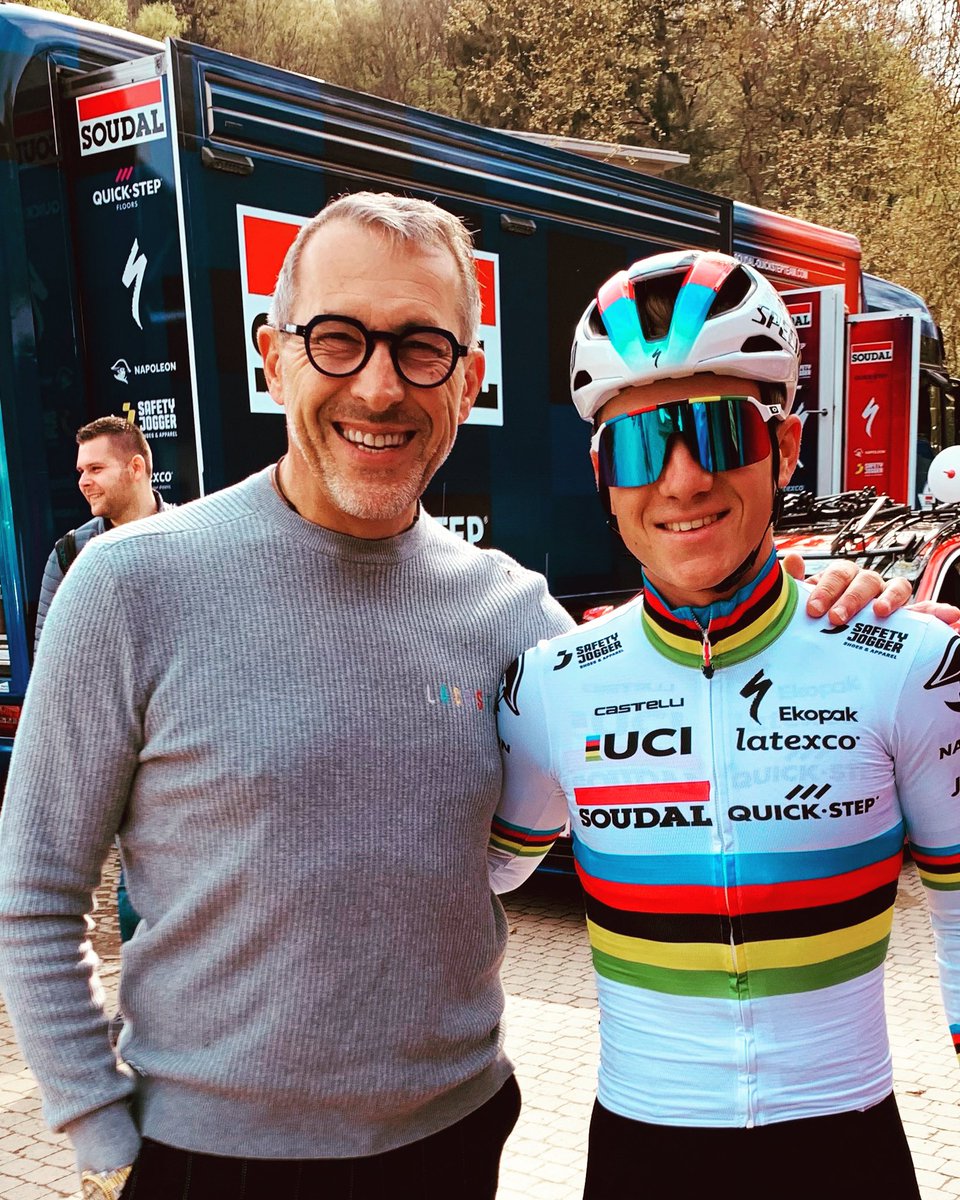 Succes, Champ’ !!! 🚴💪🏽<a href="/EvenepoelRemco/">Remco Evenepoel</a> 🌈  <a href="/LiegeBastogneL/">Liège-Bastogne-Liège</a> 
<a href="/soudalquickstep/">Soudal Quick-Step Pro Cycling Team</a> 
<a href="/iamspecialized/">Specialized Bicycles</a> 
<a href="/chateauthermes/">Château des Thermes</a> Chaudfontaine