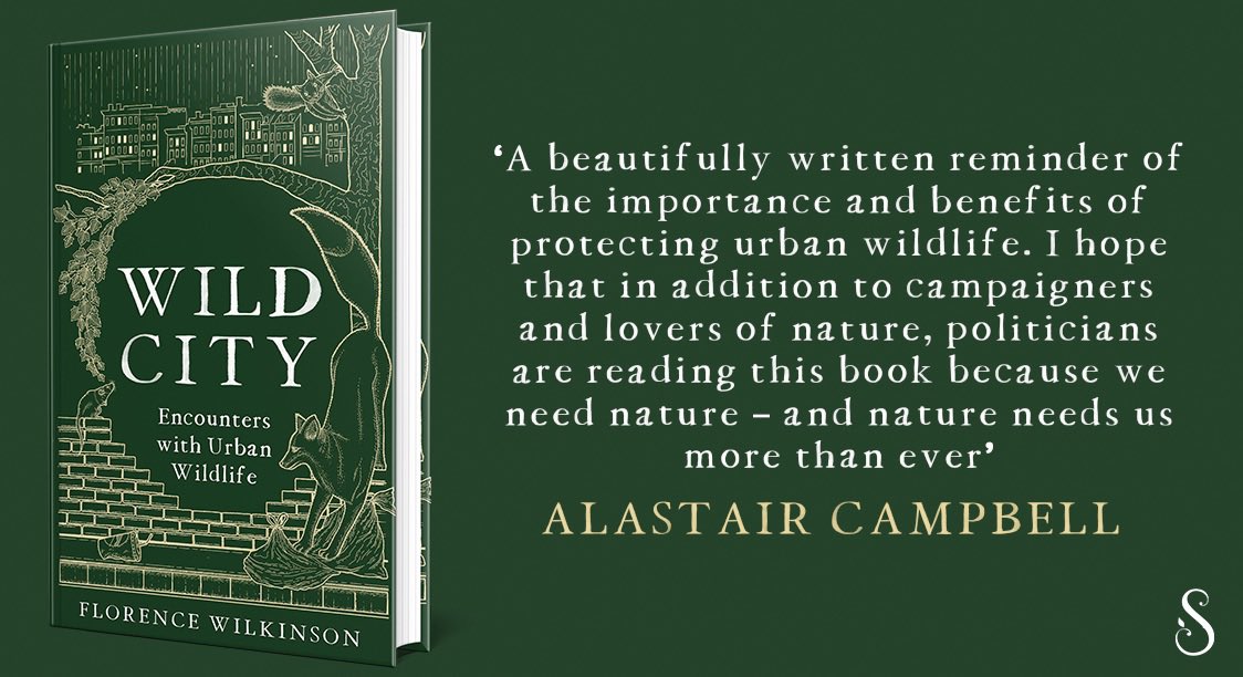 I’m giving away a free signed copy of Wild City to celebrate #earthday! To be in with a chance of winning simply retweet and reply with your fav urban spot to encounter wildlife. #wildcity 🌏🦟🐸🦇🐝🦎🦊🐦🐀🦡