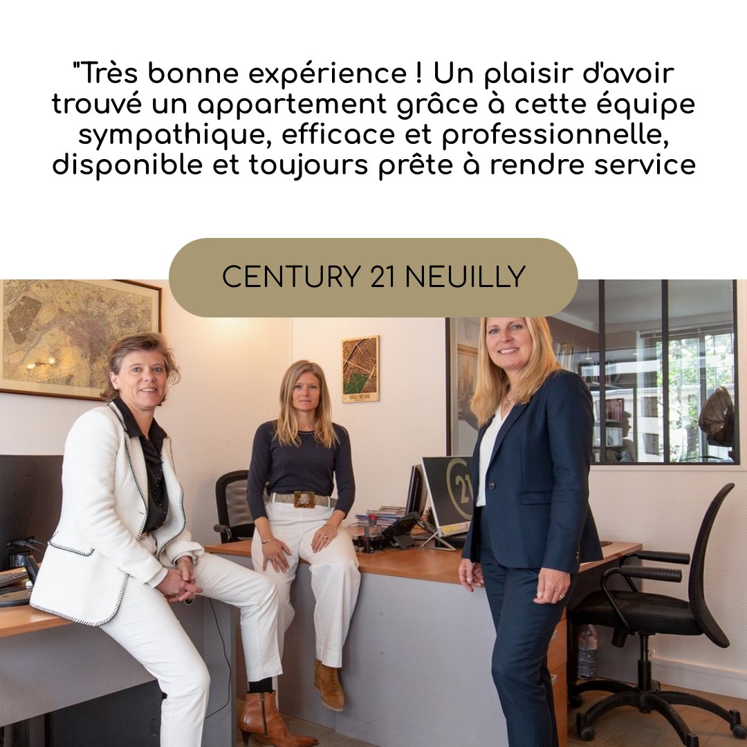 Avis client 😀 une équipe toujours au top ! 
Vous souhaitez profiter de notre expérience et de nos compétences pour la vente de votre bien à Neuilly sur Seine ? Retrouvez-nous au 15, rue Montrosier...