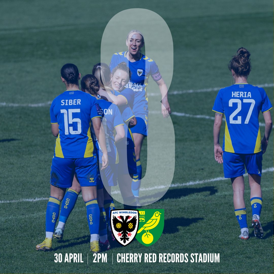 afcw_women's tweet photo. 8⃣ DAYS TO GO! 

The season finale is heating up. Our biggest crowd yet was just over 1⃣4⃣0⃣0⃣ - let's beat that next Sunday! 

🎟️ https://t.co/f9JetJXezF https://t.co/C7CMQmKJbM