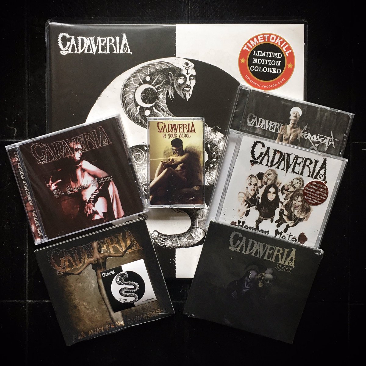 _Cadaveria_'s tweet photo. ⚡️ It’s #recordstoreday ! ☄️
Get 10% off our records on CADAVERIA webstore. Use code RSD at checkout 👇🏻👇🏻👇🏻
https://t.co/9jGk1B39Z8
.
.
#metalrecords #recordsdiscount #vinylcollector #recordsaddict #heavymetalrecords #recordstoreday2023 #recordswishlist #cadaveria #darkmetal https://t.co/etSmOLqYle
