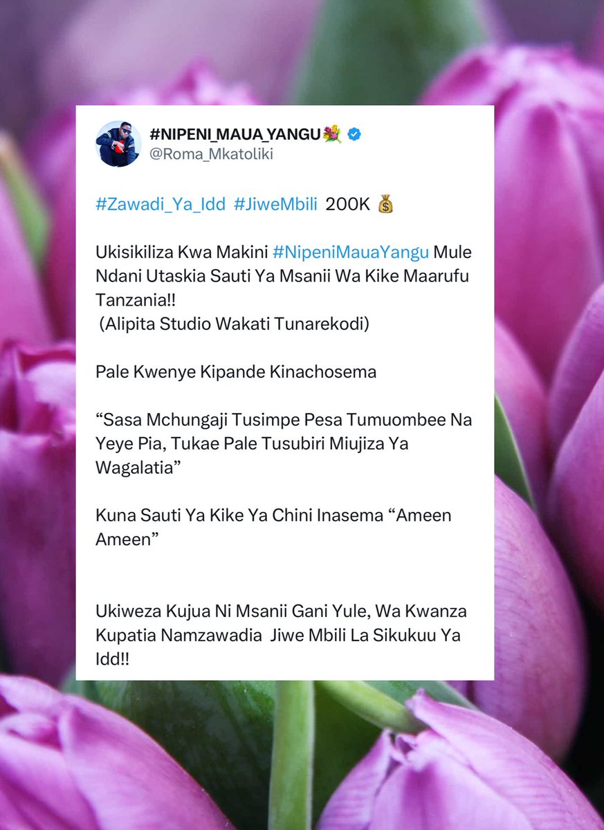 Roma_Mkatoliki's tweet photo. KASIKILIZE TENA KWA UMAKINI!!
LINK 👇🏻

https://t.co/fIGMZPSEzY https://t.co/eUh2zv05sO