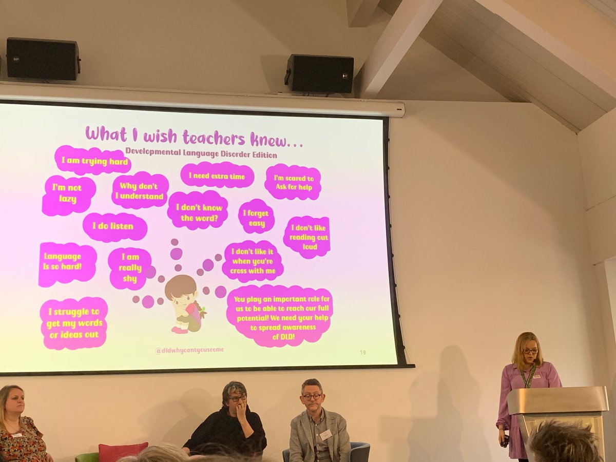 pinchof_SaLT's tweet photo. 3 incredibly powerful moving talks from 3 inspirational adults w/ DLD. Wonderful to hear abt achievements but also important to hear abt challenges- a reminder to keep advocating for better services for people with #DevLangDis #NAPLIC23 @DysphasiaPV @SophieFranksDLD and Shelbi https://t.co/jmtKFSN5Gd