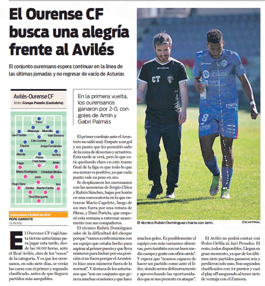 Ourense_CF's tweet photo. 📰 Previa @RealAvilesInd 🆚 Ourense CF 
https://t.co/j0O7y4i77F @LaRegion https://t.co/tI0Tgz7LuL