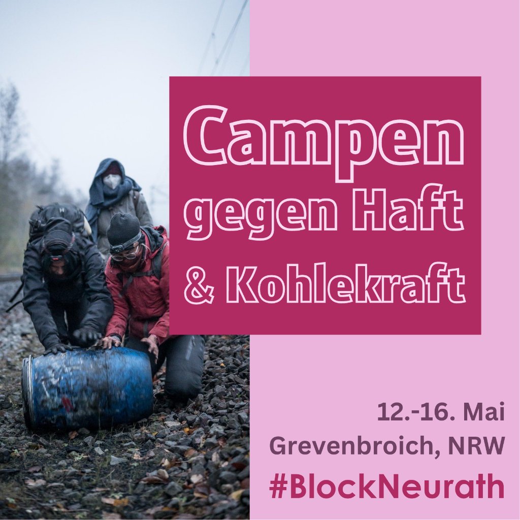 Vor wenigen Wochen wurde ein*e Aktivist*in von #BlockNeurath zu 9 Monaten Haft verurteilt. Das ist ein Skandal! 
🧵Ein Thread
Über unsere Solidarische Antwort auf die wachsende Repression gegen #Aktivismus