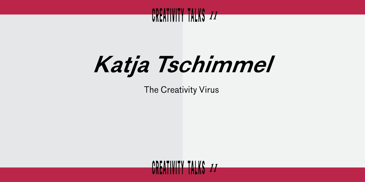 TalksCreativity's tweet photo. The eleventh session of the Creativity Talks will have as keynote speaker — Katja Tschimmel — on The Creativity Virus 🦠🦠

Register to Attend the event — https://t.co/T6gKsGaElb https://t.co/poZaI3fppv