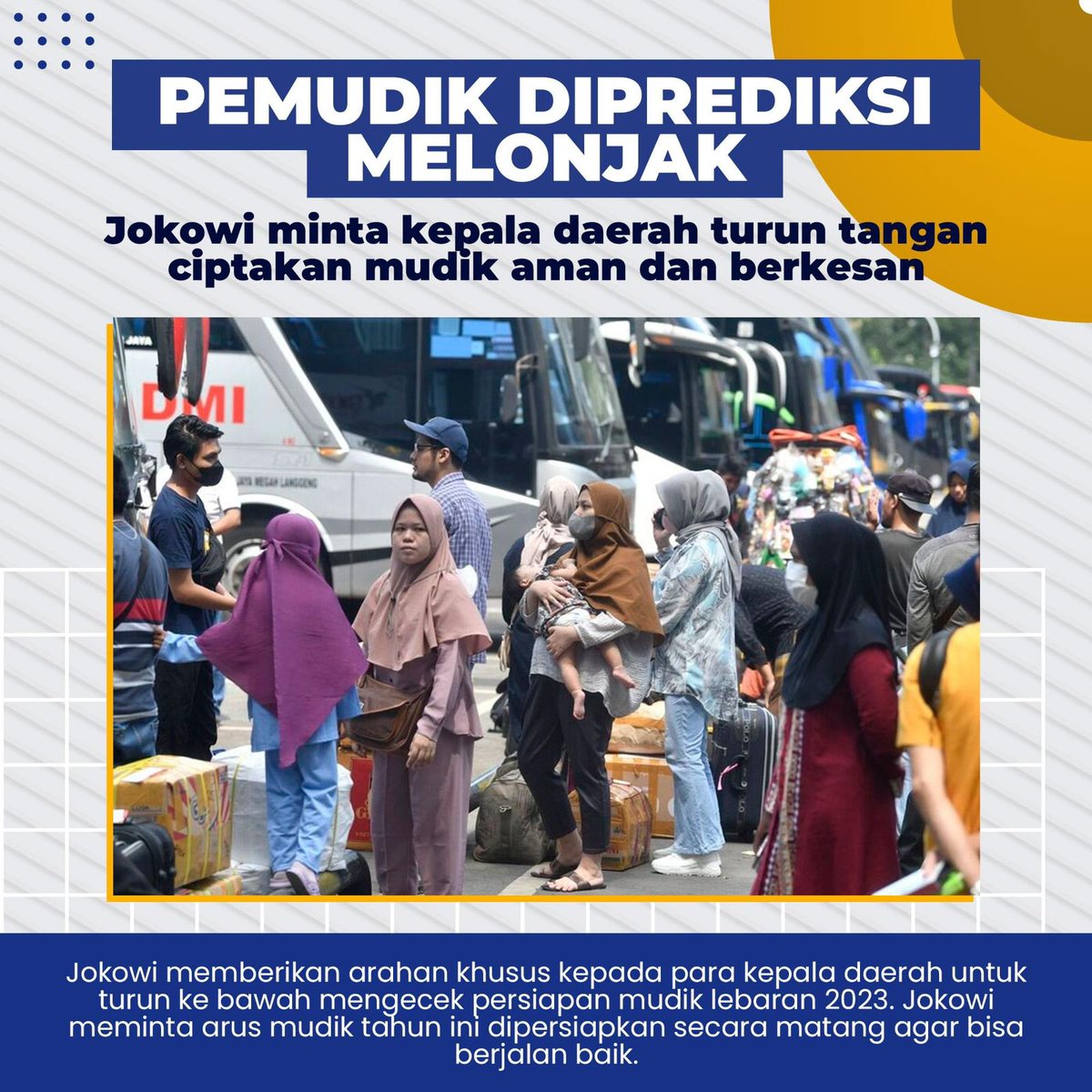 AkangBecak's tweet photo. Pemudik diprediksi melonjak
Amplifikasi Keberhasilan Pemerintah Mempersiapkan Mudik Lebaran 2023 https://t.co/w2Pfevcunn