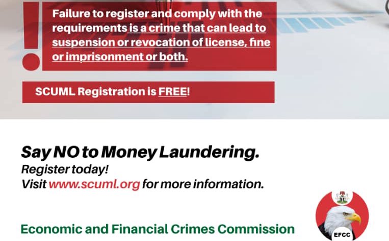 DejiAdesogan's tweet image. Avoid revocation of operating license or imprisonment, pls info anyone that owns or runs a Consulting Firm of their obligation by law to register with EFCC’s #SCUML and comply with the laws. Redirect enquiries to helpdesk@scuml.org and infoscuml@efcc.gov.ng.