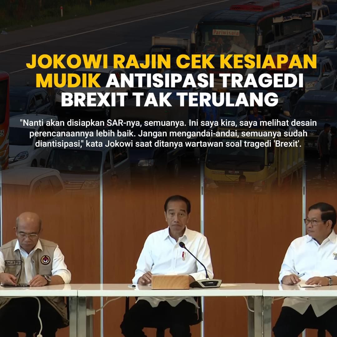 AkangBecak's tweet photo. Jokowi rajin cek kesiapan mudik
Amplifikasi Keberhasilan Pemerintah Mempersiapkan Mudik Lebaran 2023 https://t.co/BcTuHSF29O