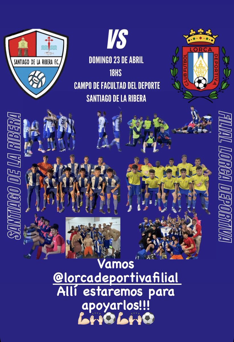 Vamos @lorcadeportivafilial El Domingo a por todo!!🙌🏻⚽️