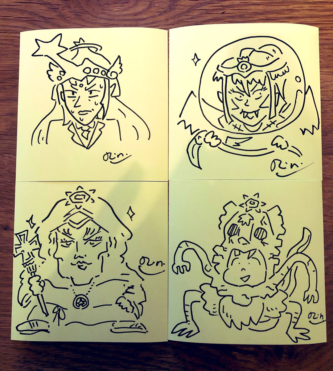 アクリルペンで
ビックリマンのキャラをラクガキした。
全部むずかしかった。 