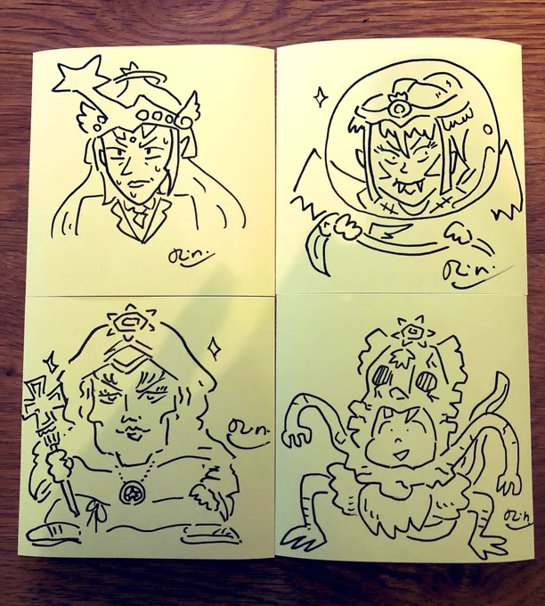 アクリルペンで
ビックリマンのキャラをラクガキした。
全部むずかしかった。 