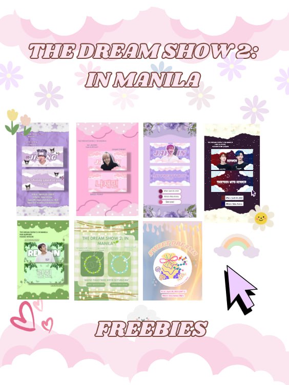 miluvity_cart's tweet photo. ➳ :¨·.·¨: 
       `·. The Dream Show 2: In Manila 
             [Freebies by: @miluvity_cart]

✿ RENMINSUNG BANNERS
✿ BRACELETS AND RINGS 
✿ CANDY POUCH 

↪ When: April 29, 2023 (Day 1) 
↪ Where: Pacific Drive (TABLE 5) DREAMZONE
↪ Time: 1:00 p.m - 2:00 p.m https://t.co/fa0yzvmod4