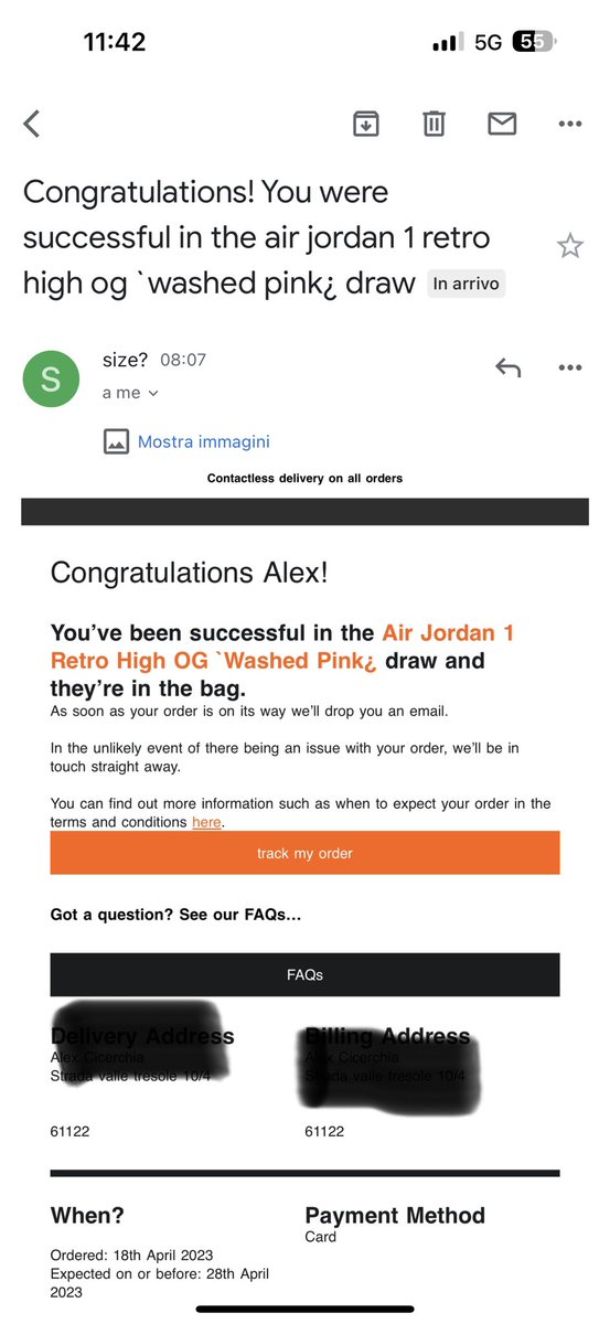 AlexCicerchia's tweet photo. @closeoutmonitor 
Altra j1 a casa 🥳 https://t.co/15DLYMEXHG