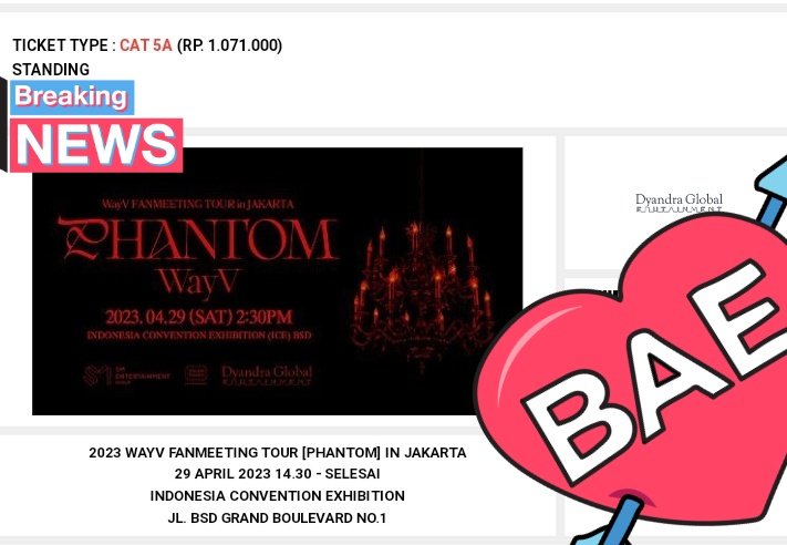 vernandaas's tweet photo. wts / want to sell

ticket fanmeeting
wayv phantom in jakarta
Cat 5A
QN 2**

💰1.071k

✅Can provide any proof
✅Full COD Venue udh jd wristband

Ini aku gaikut nonton, tapi bisa COD di venue sekalian tuker wristband yaa.

Silakan reply/dm aku💚
#WayV_Phantom_in_JAKARTA https://t.co/59yUFqQGaZ