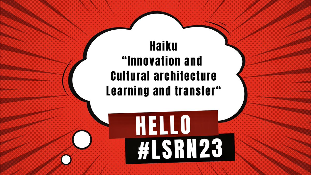 LSRNetwork's tweet image. Haiku. 3 lines. 5 syllables, 7 syllables &amp;amp; 5 syllables. @LSRNetwork #LSRN23  cl