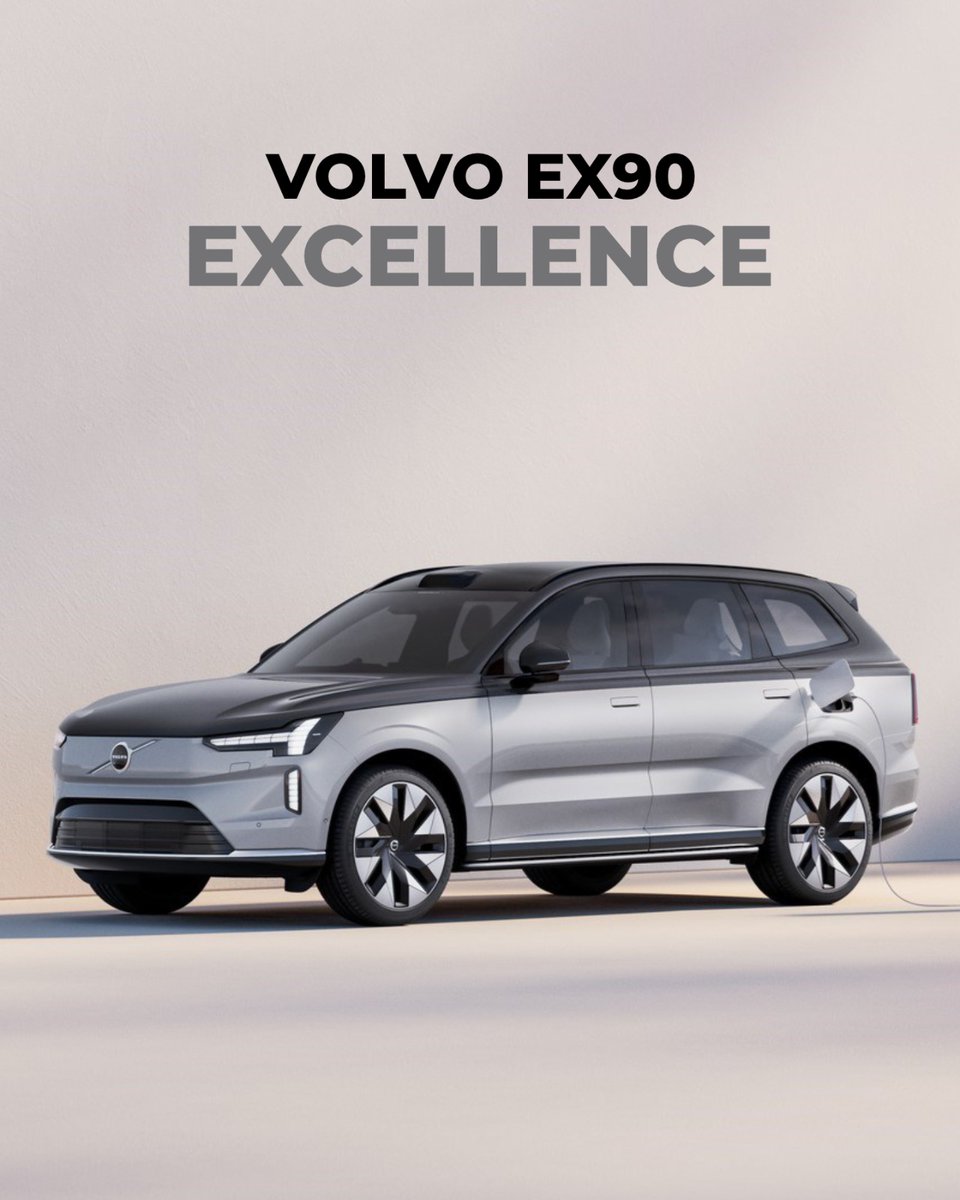CarWale's tweet image. The #VolvoEX90 Excellence is a step above the standard #EX90. It’s the flagship variant and here’s what it gets:
- Orrefors crystals
- Natural wood on centre console 
- Heated and massaging seats 
- 22-inch forged rims 
- 650km electric range
#CWPhotos