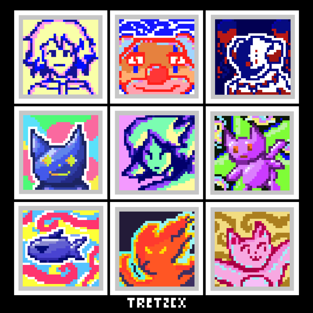 Tretzcx's tweet photo. Vibrant pixel arts!!
-
#pixel #pixelart #pixilart #art #character #redraw #randomarts #digitalarts #illustration #drawing #illustrator #digitalart https://t.co/sVbMOjPRpI