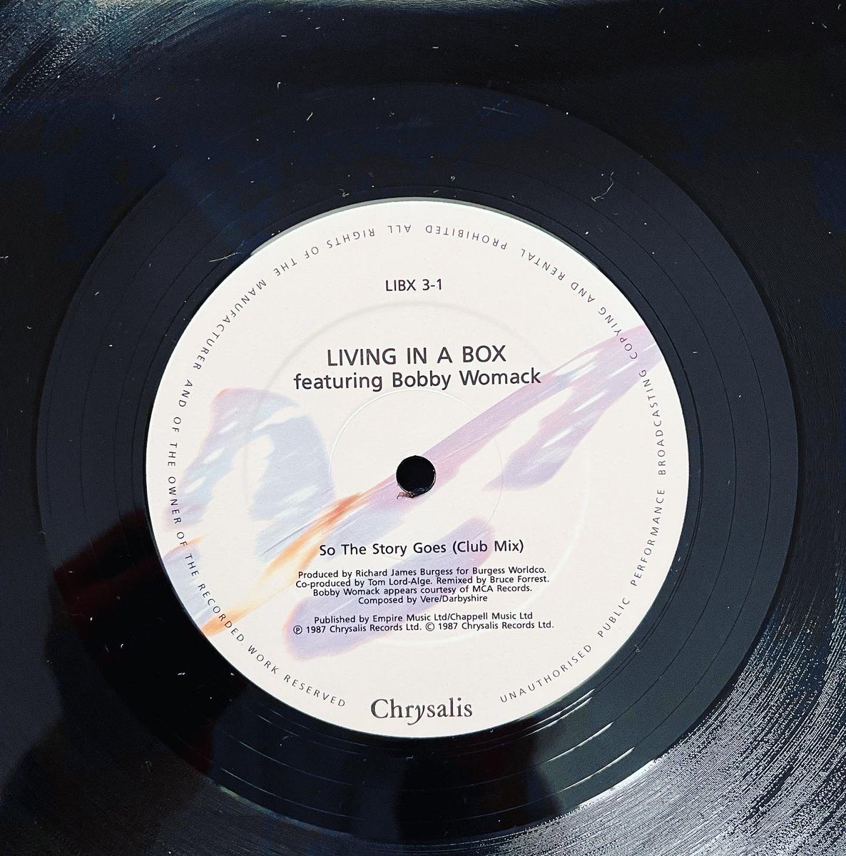 Poplifer73's tweet image. Saturday Sounds.
Living In A Box “So The Story Goes”
Featuring Bobby Womack.
1986 Chrysalis Records.
@livinginabox @ChrysalisRecs @MRSSLEAZE 
#LivingInABox #Vinyl #TwelveInchSingle #RecordCollection #SaturdaySounds